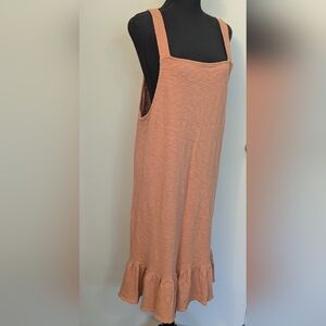 Free People Beach Women's Orange Sleeveless Cotton Dress Size XL